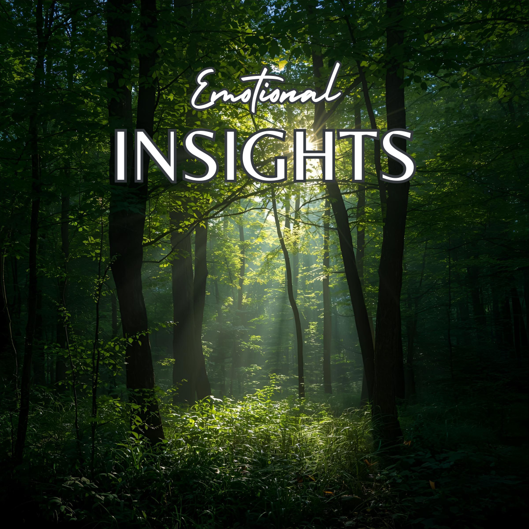 Forest scene with 'Emotional Insights' text overlay